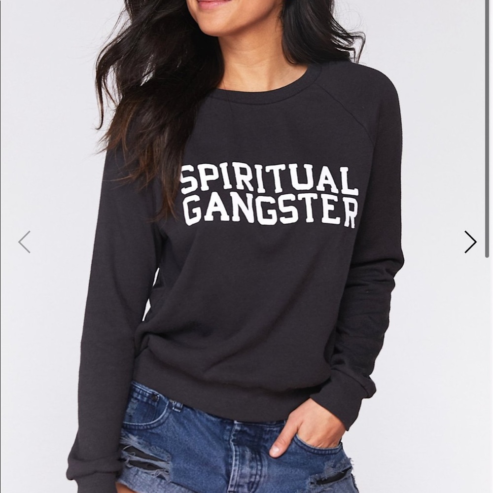 Spiritual Gangster Varsity Old School Pullover M